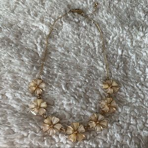 gold flower necklace